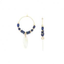 NATURE bijoux Boucles d'oreilles Cobalt.