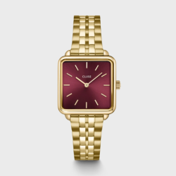 Cluse Montre Femme Tetragone Dark Cherry.