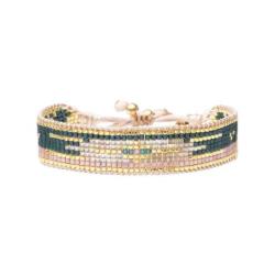 BELLE MAIS PAS QUE Bracelet The chic is green Charly.