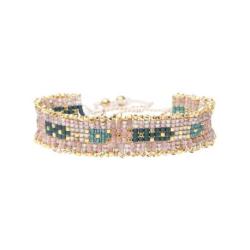 BELLE MAIS PAS QUE Bracelet The chic is green Iris.