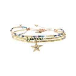 BELLE MAIS PAS QUE Bracelet The chic is green Elsa.