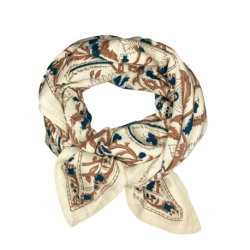 SO FAMILY Foulard Delhi Prusse.