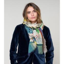 STORIATIPIC Foulard Brenda Bleu.