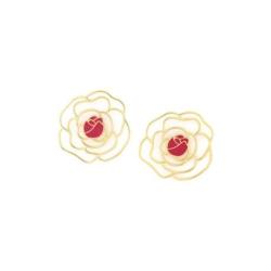 FRANCK HERVAL Boucles d’oreilles Camelia.