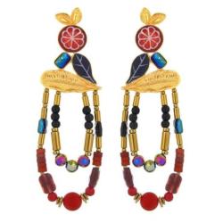 TARATATA bijoux Boucles d'oreilles Grenat.