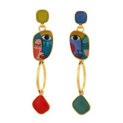 TARATATA bijoux Boucles d'oreilles Abstract.