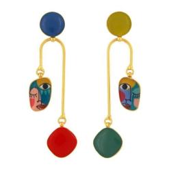 TARATATA bijoux Boucles d'oreilles Abstract.