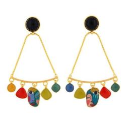 TARATATA bijoux Boucles d'oreilles Abstract.