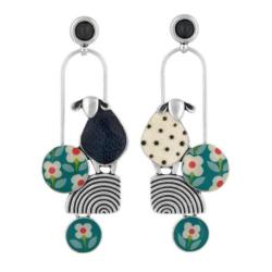 TARATATA bijoux Boucles d'oreilles Tweed.