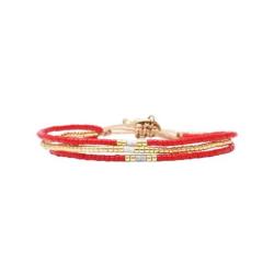 BELLE MAIS PAS QUE Bracelet Red Love Is The Answer Mia.