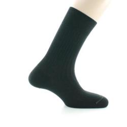 PERRIN - Chaussettes homme à côtes - Laine Bio - Noir