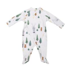 WOOLY ORGANIC - WRAP SLEEPSUIT - TEDDY