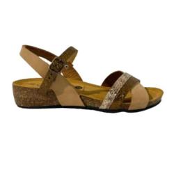 PLAKTON - Sandales Norte Camel Bronce Marron