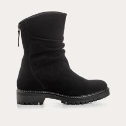 REQINS - Bottines Dunk Cuir Velours - Noir