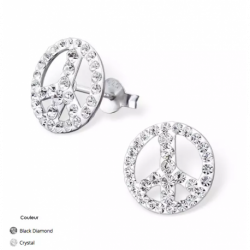 DORIANE Boucles d’oreilles Cristal Peace.